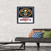 Trends International NBA Denver Nuggets - Logo 21 Wall Poster, 14.725" x 22.375", Black Framed Version view 2