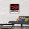 Trends International NBA Toronto Raptors - Logo 21 Wall Poster, 14.725" x 22.375", Bronze Framed Version view 2