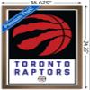 Trends International NBA Toronto Raptors - Logo 21 Wall Poster, 14.725" x 22.375", Bronze Framed Version view 3