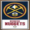 Trends International NBA Denver Nuggets - Logo 21 Wall Poster, 14.725" x 22.375", Bronze Framed Version view 1