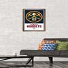 Trends International NBA Denver Nuggets - Logo 21 Wall Poster, 14.725" x 22.375", Bronze Framed Version view 2