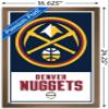 Trends International NBA Denver Nuggets - Logo 21 Wall Poster, 14.725" x 22.375", Bronze Framed Version view 3