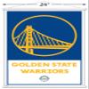 Trends International NBA Golden State Warriors - Logo 21 Wall Poster, 22.375" x 34", Print and White Hanger Bundle view 3