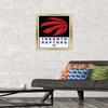 Trends International NBA Toronto Raptors - Logo 21 Wall Poster, 14.725" x 22.375", Gold Framed Version view 2