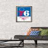 Trends International NBA Philadelphia 76ers - Logo 21 Wall Poster, 14.725" x 22.375", Bronze Framed Version view 2
