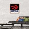 Trends International NBA Toronto Raptors - Logo 21 Wall Poster, 14.725" x 22.375", Mahogany Framed Version view 2