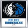 Trends International NBA Dallas Mavericks - Logo 21 Wall Poster, 14.725" x 22.375", Silver Framed Version view 1