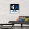 Trends International NBA Dallas Mavericks - Logo 21 Wall Poster, 14.725" x 22.375", Silver Framed Version view 2