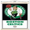 Trends International NBA Boston Celtics - Logo 21 Wall Poster, 22.375" x 34", Print and Beechwood Hanger Bundle view 3