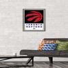 Trends International NBA Toronto Raptors - Logo 21 Wall Poster, 14.725" x 22.375", Barnwood Framed Version view 2