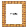 11x23 Frame Bamboo Natural Wood Beige Solid Wood Picture Frame | 2.875 Inch Moulding Width | Picture Frame Complete with UV Acrylic Plexiglass, Foam Board Backing & Hanging Hardware view 1