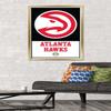 Trends International NBA Atlanta Hawks - Logo 21 Wall Poster, 22.375" x 34", Gold Framed Version view 2