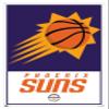 Trends International NBA Phoenix Suns - Logo 21 Wall Poster, 22.375" x 34", White Framed Version view 1