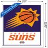 Trends International NBA Phoenix Suns - Logo 21 Wall Poster, 22.375" x 34", White Framed Version view 3