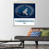 Trends International NBA Minnesota Timberwolves - Logo 21 Wall Poster, 22.375" x 34", Premium Print and Beechwood Hanger Bundle view 2