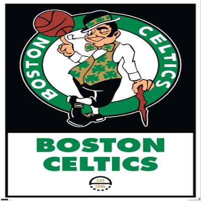 Trends International NBA Boston Celtics - Logo 21 Wall Poster, 22.375" x 34", Premium Unframed Version