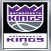 Trends International NBA Sacramento Kings - Logo 21 Wall Poster, 22.375" x 34", Silver Framed Version view 1