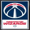 Trends International NBA Washington Wizards - Logo 21 Wall Poster, 14.725" x 22.375", Black Framed Version view 1