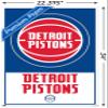 Trends International NBA Detroit Pistons - Logo 21 Wall Poster, 22.375" x 34", Premium Poster & Clip Bundle view 3