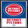 Trends International NBA Detroit Pistons - Logo 21 Wall Poster, 14.725" x 22.375", Black Framed Version view 1
