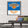 Trends International NBA New York Knicks - Logo 21 Wall Poster, 22.375" x 34", Bronze Framed Version view 2