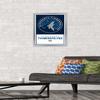 Trends International NBA Minnesota Timberwolves - Logo 21 Wall Poster, 14.725" x 22.375", Silver Framed Version view 2