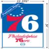 Trends International NBA Philadelphia 76ers - Logo 21 Wall Poster, 22.375" x 34", Premium Poster & Clip Bundle view 3