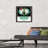 Trends International NBA Boston Celtics - Logo 21 Wall Poster, 14.725" x 22.375", Black Framed Version view 2
