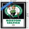 Trends International NBA Boston Celtics - Logo 21 Wall Poster, 14.725" x 22.375", Black Framed Version view 3