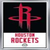 Trends International NBA Houston Rockets - Logo 21 Wall Poster, 14.725" x 22.375", Silver Framed Version view 1