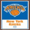 Trends International NBA New York Knicks - Logo 21 Wall Poster, 14.725" x 22.375", Mahogany Framed Version view 1