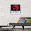 Trends International NBA Toronto Raptors - Logo 21 Wall Poster, 14.725" x 22.375", Silver Framed Version view 2