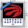 Trends International NBA Toronto Raptors - Logo 21 Wall Poster, 14.725" x 22.375", Silver Framed Version view 3