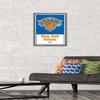 Trends International NBA New York Knicks - Logo 21 Wall Poster, 14.725" x 22.375", Barnwood Framed Version view 2