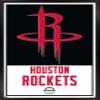 Trends International NBA Houston Rockets - Logo 21 Wall Poster, 14.725" x 22.375", Black Framed Version view 1