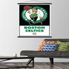 Trends International NBA Boston Celtics - Logo 21 Wall Poster, 22.375" x 34", Print and Black Hanger Bundle view 2
