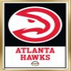 Trends International NBA Atlanta Hawks - Logo 21 Wall Poster, 14.725" x 22.375", Gold Framed Version view 1