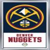 Trends International NBA Denver Nuggets - Logo 21 Wall Poster, 14.725" x 22.375", Silver Framed Version view 1