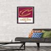 Trends International NBA Cleveland Cavaliers - Logo 21 Wall Poster, 14.725" x 22.375", Black Framed Version view 2
