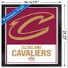 Trends International NBA Cleveland Cavaliers - Logo 21 Wall Poster, 14.725" x 22.375", Black Framed Version view 3
