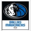Trends International NBA Dallas Mavericks - Logo 21 Wall Poster, 22.375" x 34", White Framed Version view 1