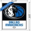 Trends International NBA Dallas Mavericks - Logo 21 Wall Poster, 22.375" x 34", White Framed Version view 3