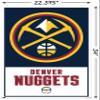 Trends International NBA Denver Nuggets - Logo 21 Wall Poster, 22.375" x 34", Poster & Mount Bundle view 3