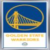 Trends International NBA Golden State Warriors - Logo 21 Wall Poster, 22.375" x 34", Silver Framed Version view 1