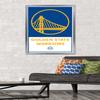 Trends International NBA Golden State Warriors - Logo 21 Wall Poster, 22.375" x 34", Silver Framed Version view 2