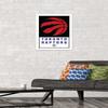 Trends International NBA Toronto Raptors - Logo 21 Wall Poster, 14.725" x 22.375", White Framed Version view 2
