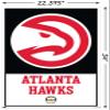 Trends International NBA Atlanta Hawks - Logo 21 Wall Poster, 22.375" x 34", Poster & Clip Bundle view 3