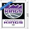 Trends International NBA Sacramento Kings - Logo 21 Wall Poster, 22.375" x 34", White Framed Version view 3