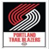 Trends International NBA Portland Trail Blazers - Logo 21 Wall Poster, 22.375" x 34", White Framed Version view 1