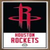 Trends International NBA Houston Rockets - Logo 21 Wall Poster, 14.725" x 22.375", Bronze Framed Version view 1